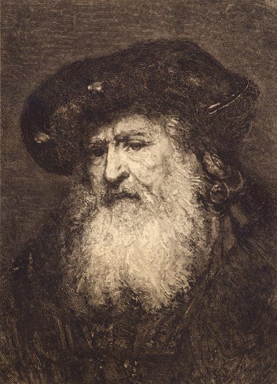 Portrait de vieillard dans la galerie de Dresde - Rembrandt van Rijn